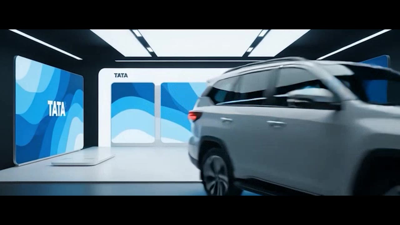 Tata SUV AI concept film - showroom scene